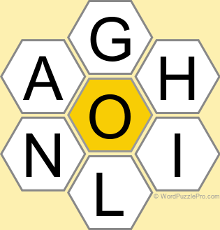 Spelling Bee "Hive" Board for April 26, 2025