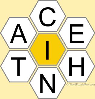 Spelling Bee "Hive" Board for May 3, 2025