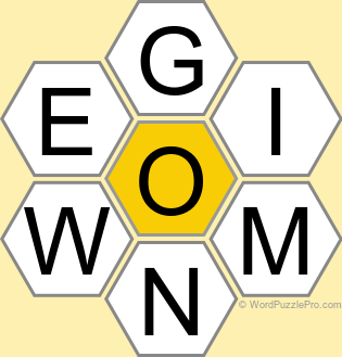 Spelling Bee "Hive" Board for May 6, 2025