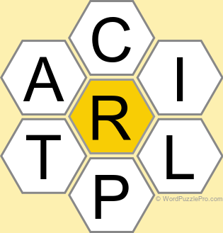 Spelling Bee "Hive" Board for May 8, 2025