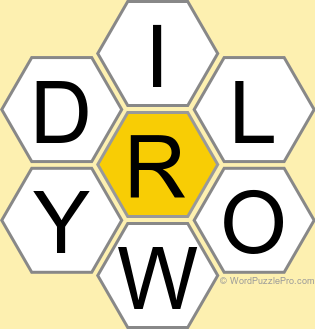 Spelling Bee "Hive" Board for May 9, 2025