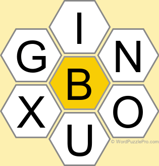 Spelling Bee "Hive" Board for May 12, 2025