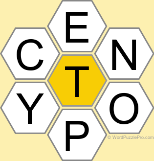 Spelling Bee "Hive" Board for May 19, 2025