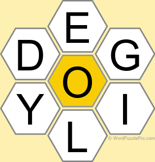 Spelling Bee "Hive" Board for May 23, 2025