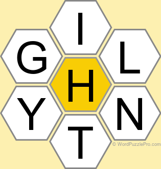 Spelling Bee "Hive" Board for May 27, 2025