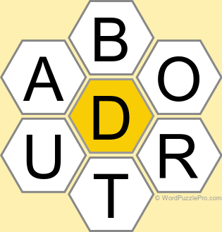 Spelling Bee "Hive" Board for May 28, 2025