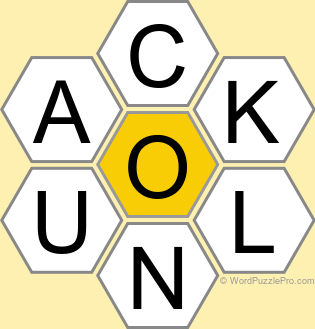 Spelling Bee "Hive" Board for June 11, 2025 Spelling Bee "Hive" Board for June 11, 2025