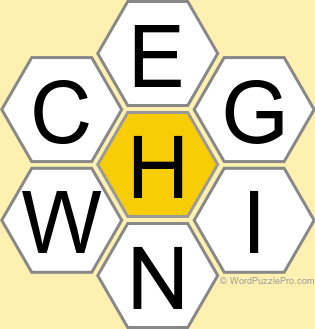 Spelling Bee "Hive" Board for July 16, 2025