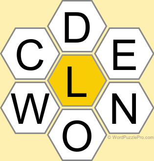 Spelling Bee "Hive" Board for July 26, 2025