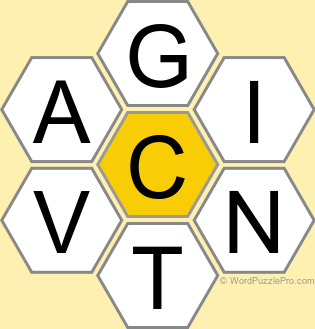 Spelling Bee "Hive" Board for July 27, 2025