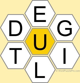 Spelling Bee "Hive" Board for August 4, 2025