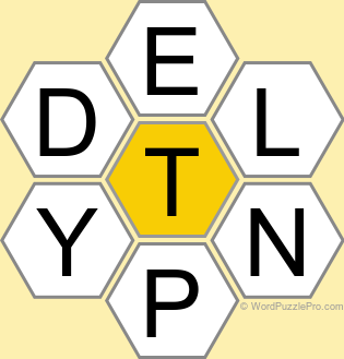 Spelling Bee "Hive" Board for August 8, 2025