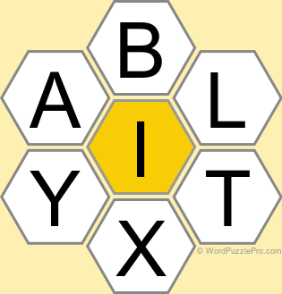 Spelling Bee "Hive" Board for August 9, 2025