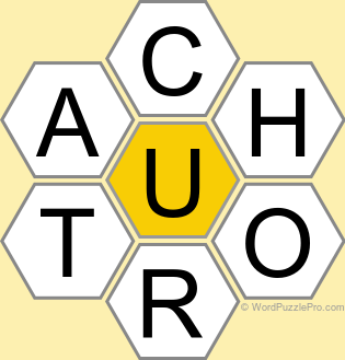 Spelling Bee "Hive" Board for August 12, 2025