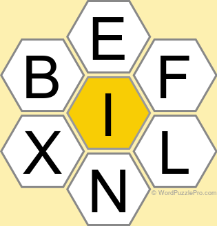 Spelling Bee "Hive" Board for August 18, 2025