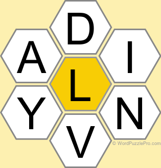 Spelling Bee "Hive" Board for August 27, 2025