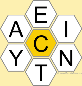 Spelling Bee "Hive" Board for September 1, 2025