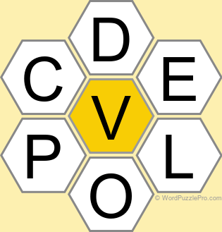 Spelling Bee "Hive" Board for September 6, 2025