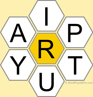 Spelling Bee "Hive" Board for September 10, 2025