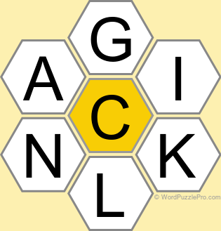 Spelling Bee "Hive" Board for September 11, 2025