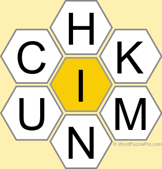 Spelling Bee "Hive" Board for September 12, 2025 Spelling Bee "Hive" Board for September 12, 2025