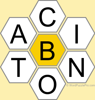 Spelling Bee "Hive" Board for September 13, 2025 Spelling Bee "Hive" Board for September 13, 2025