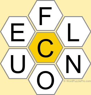 Spelling Bee "Hive" Board for September 16, 2025