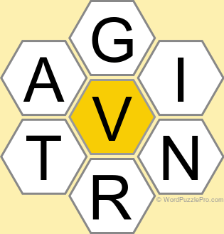 Spelling Bee "Hive" Board for September 18, 2025