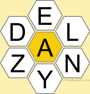 Spelling Bee "Hive" Board for September 20, 2025