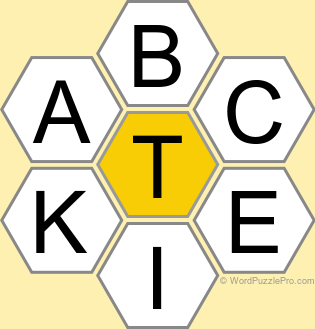 Spelling Bee "Hive" Board for September 23, 2025