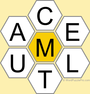 Spelling Bee "Hive" Board for September 24, 2025 Spelling Bee "Hive" Board for September 24, 2025