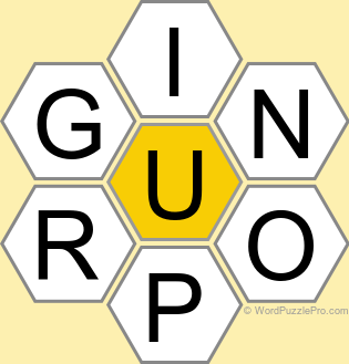 Spelling Bee "Hive" Board for September 25, 2025