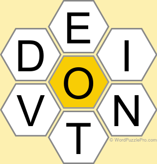 Spelling Bee "Hive" Board for September 28, 2025