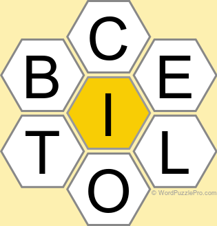 Spelling Bee "Hive" Board for September 30, 2025