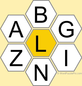 Spelling Bee "Hive" Board for October 6, 2025