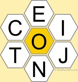 Spelling Bee "Hive" Board for October 15, 2025