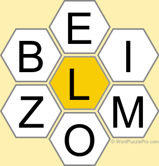 Spelling Bee "Hive" Board for October 17, 2025 Spelling Bee "Hive" Board for October 17, 2025