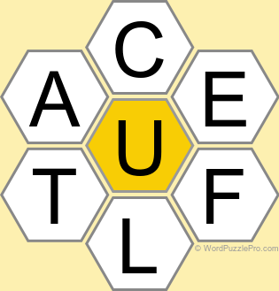 Spelling Bee "Hive" Board for November 4, 2025 Spelling Bee "Hive" Board for November 4, 2025