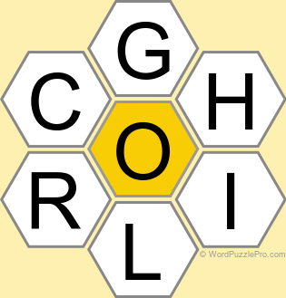 Spelling Bee "Hive" Board for November 8, 2025