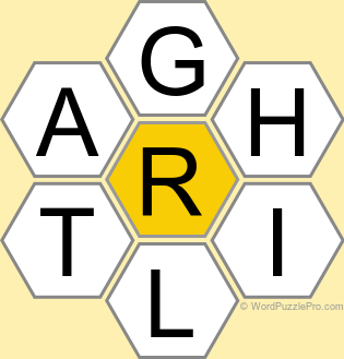 Spelling Bee "Hive" Board for November 16, 2025