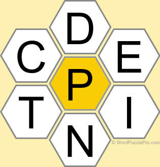 Spelling Bee "Hive" Board for November 27, 2025