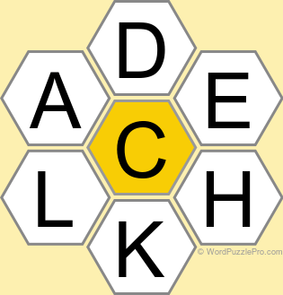 Spelling Bee "Hive" Board for December 2, 2025 Spelling Bee "Hive" Board for December 2, 2025