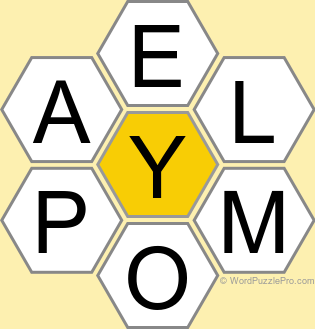 Spelling Bee "Hive" Board for December 11, 2025