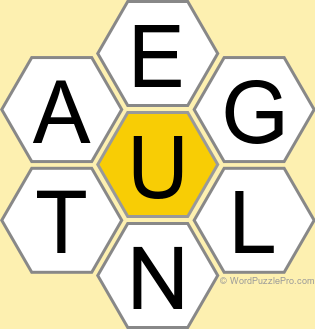 Spelling Bee "Hive" Board for December 27, 2025