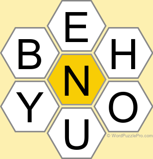 Spelling Bee "Hive" Board for January 2, 2026