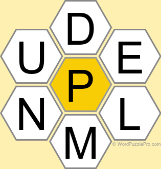 Spelling Bee "Hive" Board for January 7, 2026