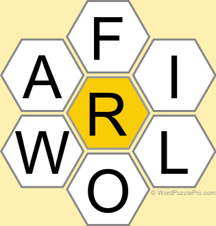 Spelling Bee "Hive" Board for January 31, 2026