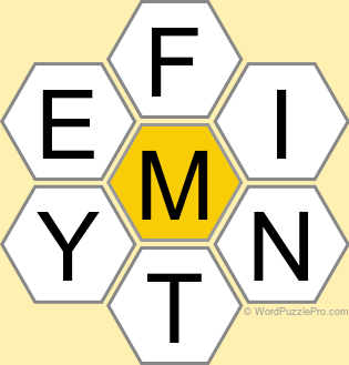 Spelling Bee "Hive" Board for February 11, 2026