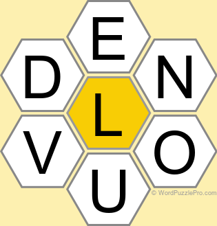 Spelling Bee "Hive" Board for February 13, 2026