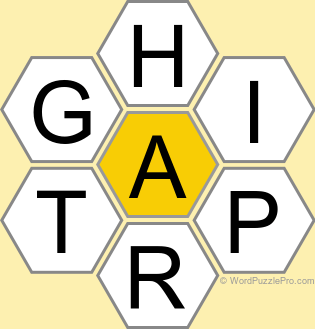 Spelling Bee "Hive" Board for February 15, 2026